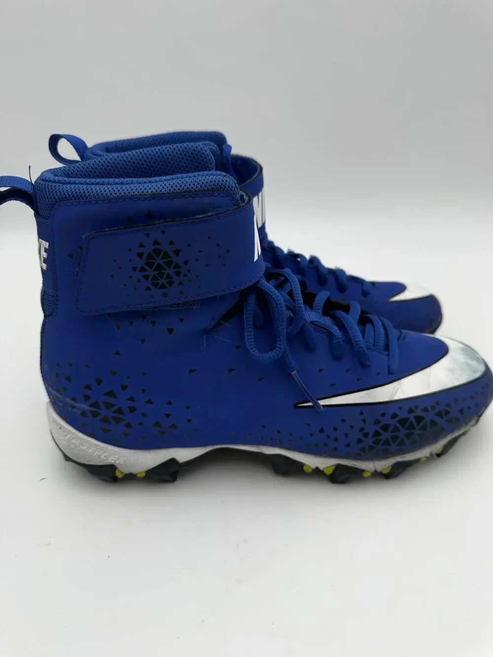 Nike Fastflex Youth 6Y Blue High Top Turf Cleats Athletic Shoes